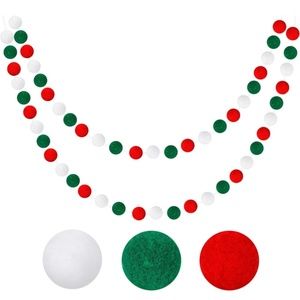 Pom Pom Christmas 6 Feet Decoration Garland